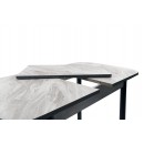 Стол ВВР Раздвижной пластиковый Лавант/бетон серый/черный прямой 110-150/70